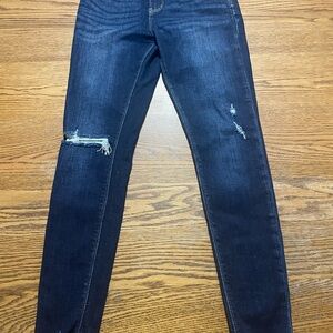 Express Women's Dark Wash Skinny Jeans